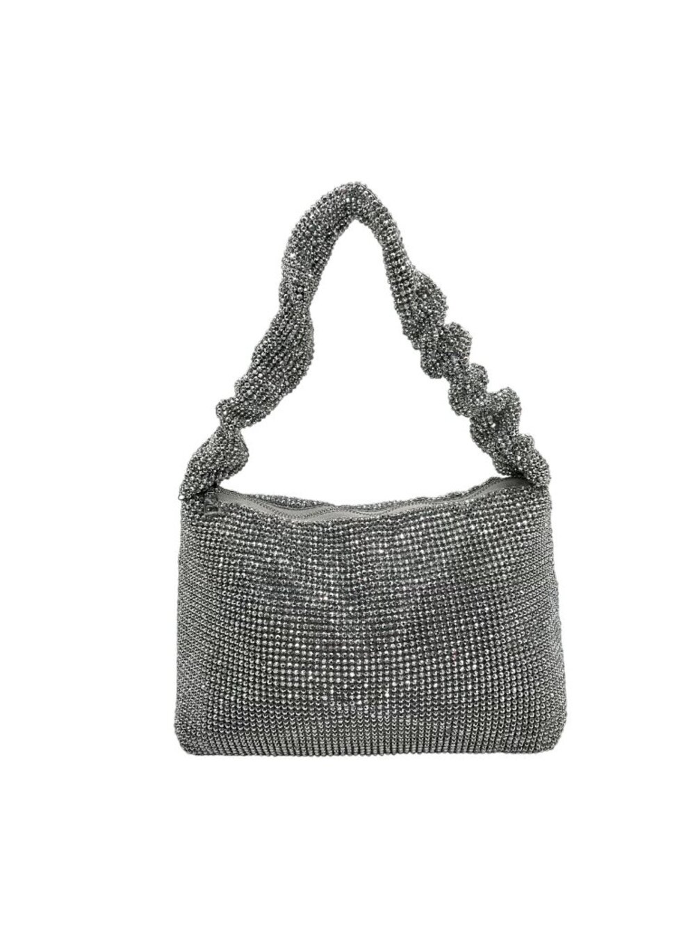 I.N.C International Concepts Silver Mesh Scrunch Shoulder Bag